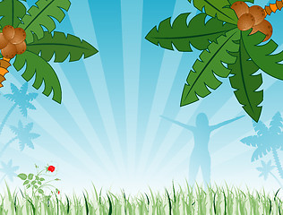 Image showing Abstract summer background