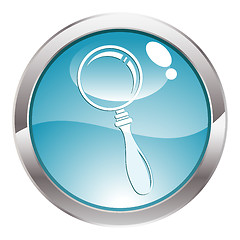 Image showing Gloss Button with magnifier