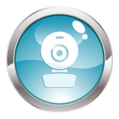 Image showing Gloss Button with web cam