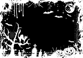 Image showing Grunge Halloween frame