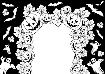 Image showing Halloween frame