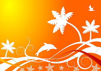 Image showing Abstract summer background