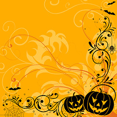Image showing Floral Halloween background