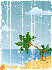 Image showing Grunge summer background