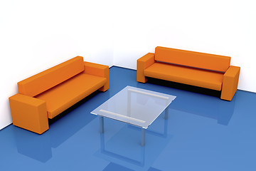 Image showing Minimalistic living-room