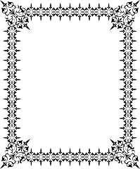 Image showing Abstract floral frame, elements for design, vector