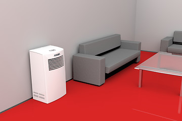 Image showing Modern living room - cooling concept