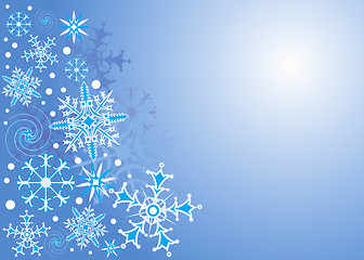 Image showing Background Snowflake, vector illustration