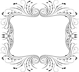 Image showing Floral frame, element for design, vector