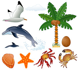 Image showing Element for design (summer, sea)
