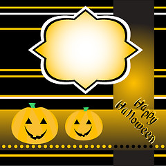 Image showing halloween background with banner vector