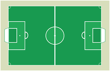 Image showing Detailed Soccer field background texture Vector