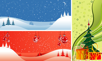 Image showing Abstract Christmas backgrounds