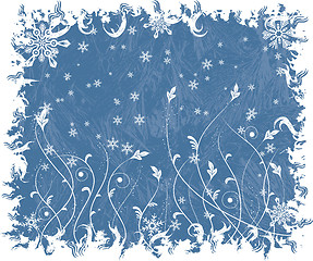 Image showing Christmas frosty background, vector