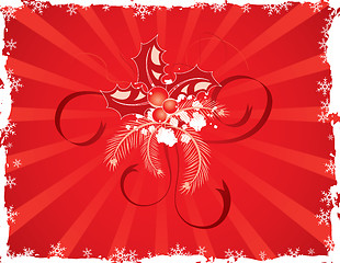 Image showing Christmas grunge background, vector