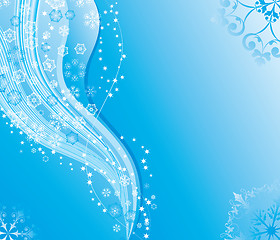 Image showing Snowflake background, vector