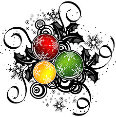 Image showing Abstract christmas design, vector