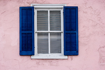 Image showing Window on pink wall