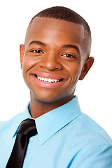 Image showing Handsome happy young business man