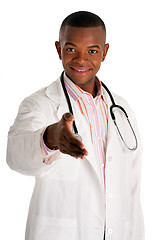 Image showing Doctor ready to shake hands