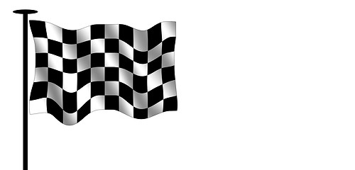 Image showing Checkered flag