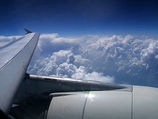 Image showing Plane wing