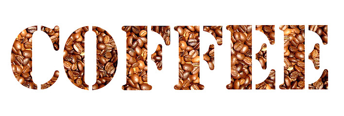 Image showing Coffee letters