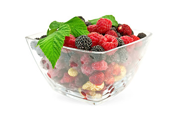 Image showing Berries in a glass