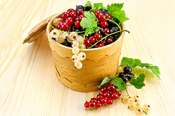 Image showing Currants in a birch tueske