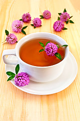 Image showing Herbal tea with clover