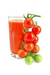 Image showing Juice tomato in a tall glass