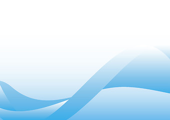 Image showing wavy blue background