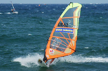 Image showing Wind surfing