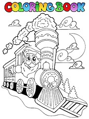 Image showing Coloring book Christmas topic 4