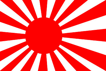 Image showing Japanese war flag