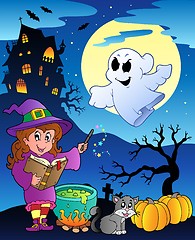 Image showing Scene with Halloween theme 4