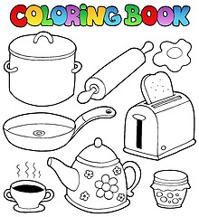 Image showing Coloring book domestic collection 1