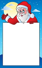 Image showing Frame with Santa Claus theme 1