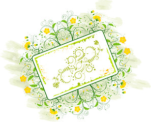 Image showing Abstract floral frame