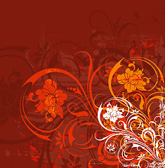 Image showing Grunge floral chaos
