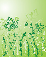 Image showing Background flower, elements for design