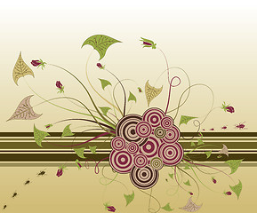 Image showing Abstract floral chaos