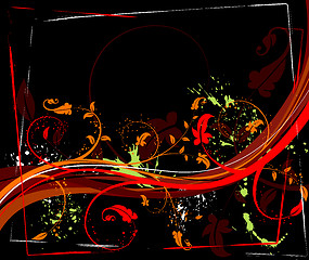 Image showing Abstract floral chaos