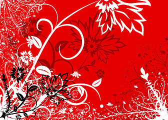 Image showing Abstract floral background, vector