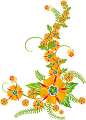 Image showing Background flower, elements for design, illustration