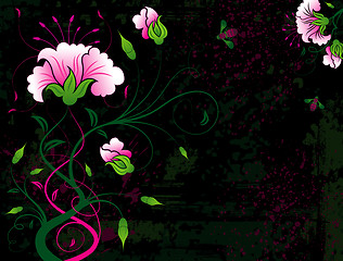 Image showing Abstract floral background