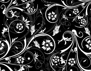Image showing Abstract floral pattern, vector