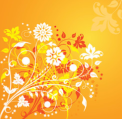 Image showing Background flower, elements for design