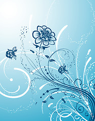 Image showing Abstract floral background