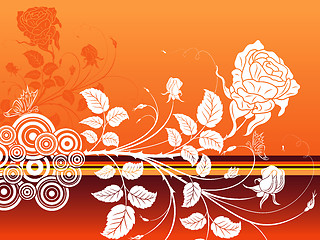 Image showing Abstract floral background